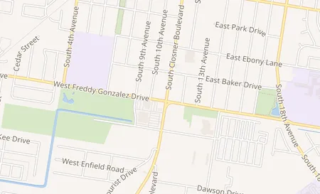 map of 704 S Closner Blvd Edinburg, TX 78539