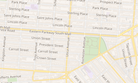 map of 303 Utica Ave Brooklyn, NY 11213