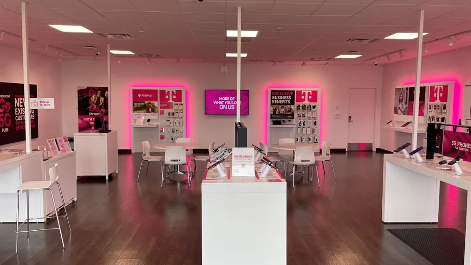 Interior photo of T-Mobile Store at Hwy 80 W & Broadway St, Clinton, MS