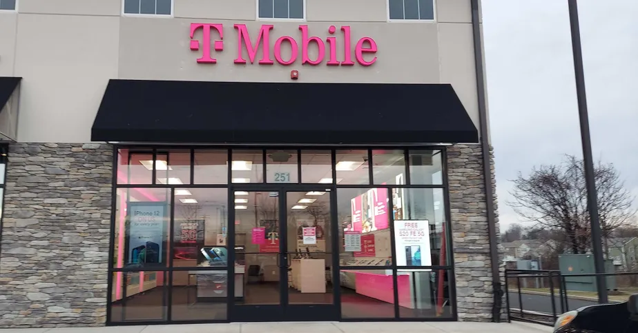 Exterior photo of T-Mobile store at Metro Dr & Arabian Ct, Warrington, PA