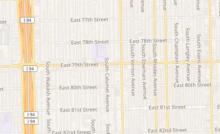 map of 343 E. 79th St Chicago, IL 60619