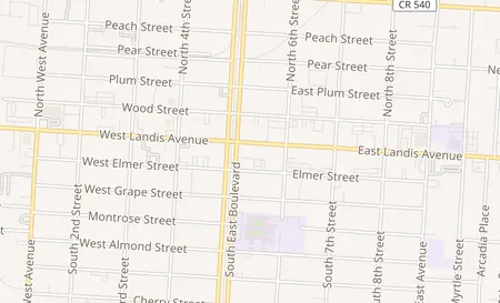 map of 507 E Landis Avenue Vineland, NJ 08360