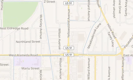 map of 1021 Yellowstone Ave Ste B Pocatello, ID 83201