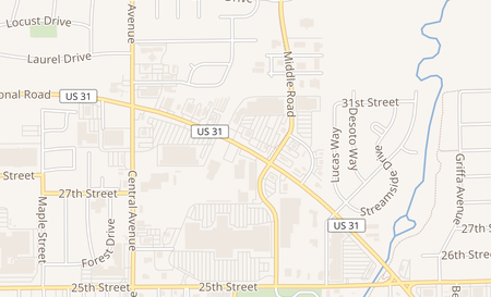 map of 2985 N National Rd Columbus, IN 47201