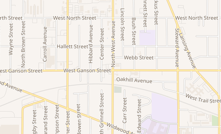 map of 800 W. Ganson St Jackson, MI 49202