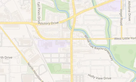 map of 6923 Antoine Dr. Ste A Houston, TX 77091