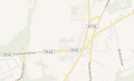 map of 36 Cornwell Drive Bridgeton, NJ 08302