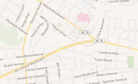 map of 1908 Ml King Jr Blvd New Bern, NC 28560