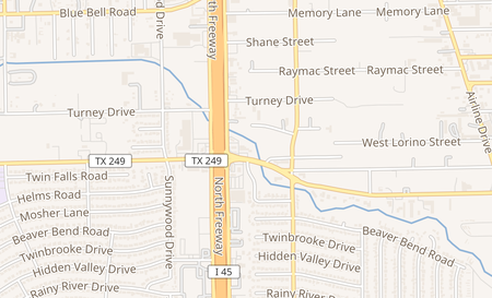 map of 608 W. Mount Houston Rd Suite 300 Houston, TX 77037