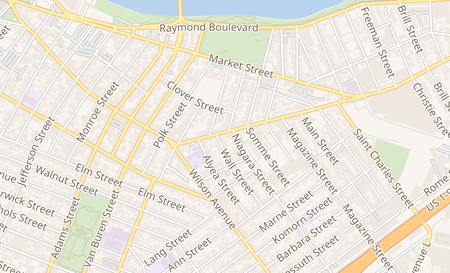 map of 257 Ferry St. Newark, NJ 07105