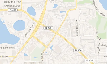 map of 177 Semoran Blvd Fern Park, FL 32730