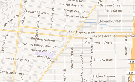 map of 2927 Nogalitos San Antonio, TX 78225