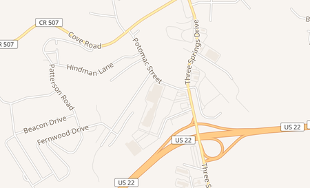 map of 247 Three Springs Dr Weirton, WV 26062