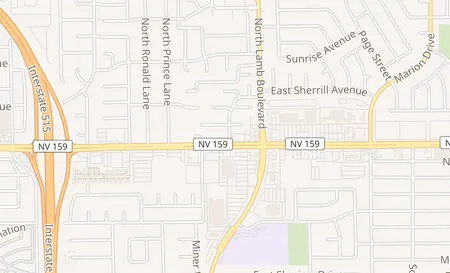 map of 4264 E Charleston Las Vegas, NV 89104