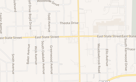 map of 1964 E State St Hermitage, PA 16148