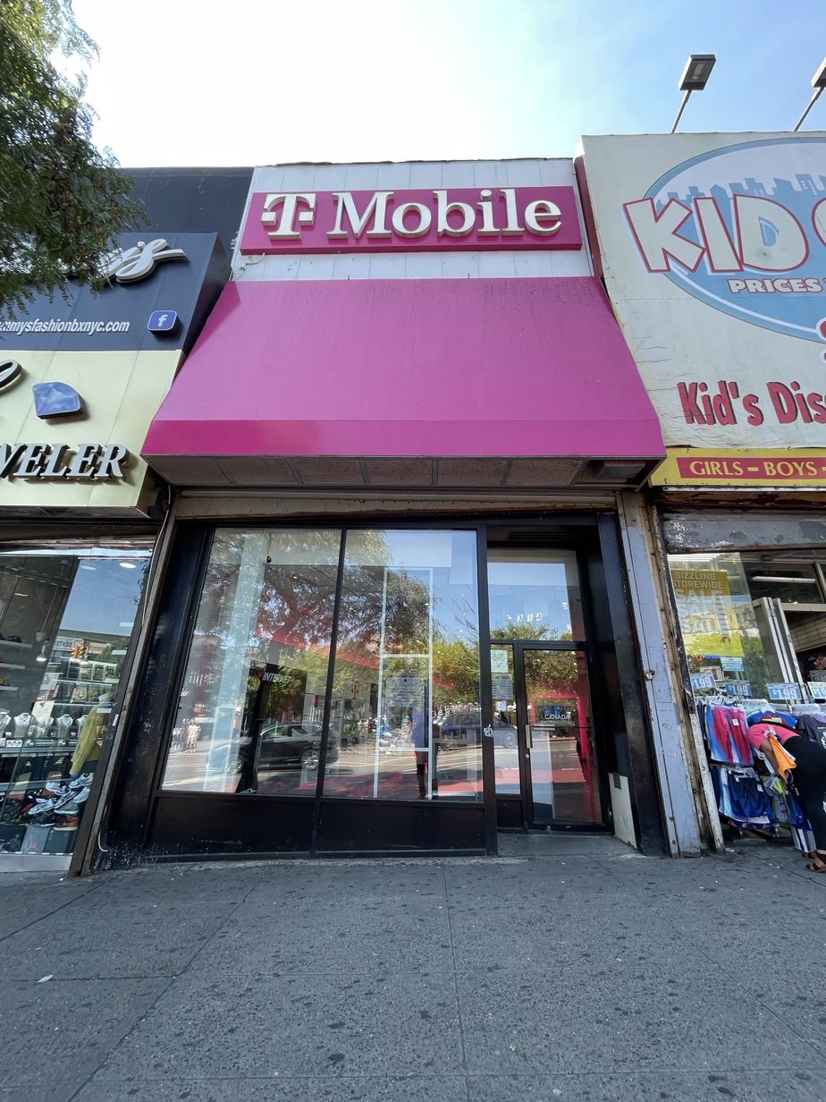 Exterior photo of T-Mobile Store at E Fordham Rd & Kingsbridge Rd, Bronx, NY
