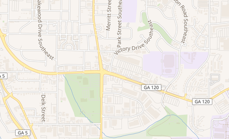 map of 603 S Marietta Pkwy SE Marietta, GA 30060