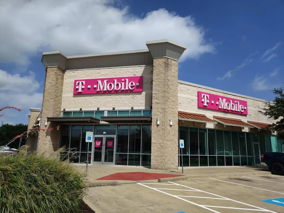 Exterior photo of T-Mobile store at Hwy 66 & Liberty Grove, Rowlett, TX