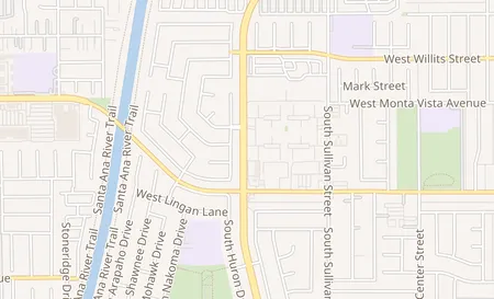 map of 1005 S Fairview St Santa Ana, CA 92704