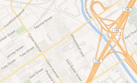 map of 3847 Aramingo Ave # 23 Philadelphia, PA 19137