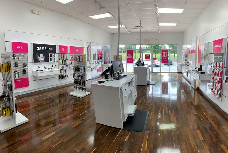 Interior photo of T-Mobile Store at Peachtree Industrial & Moore, Suwanee, GA