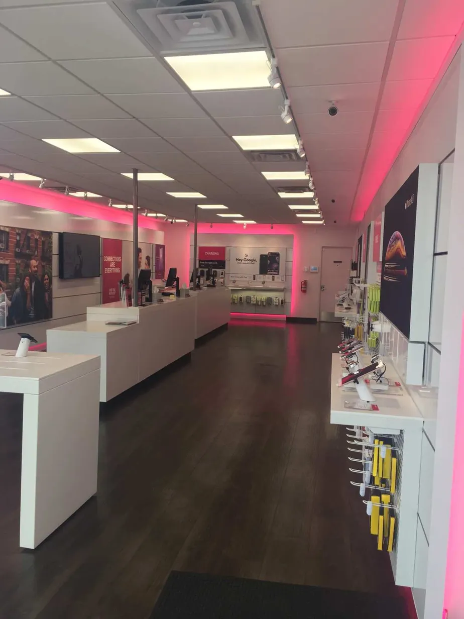 Interior photo of T-Mobile Store at Broad St & White Rd, Shrewsbury, NJ
