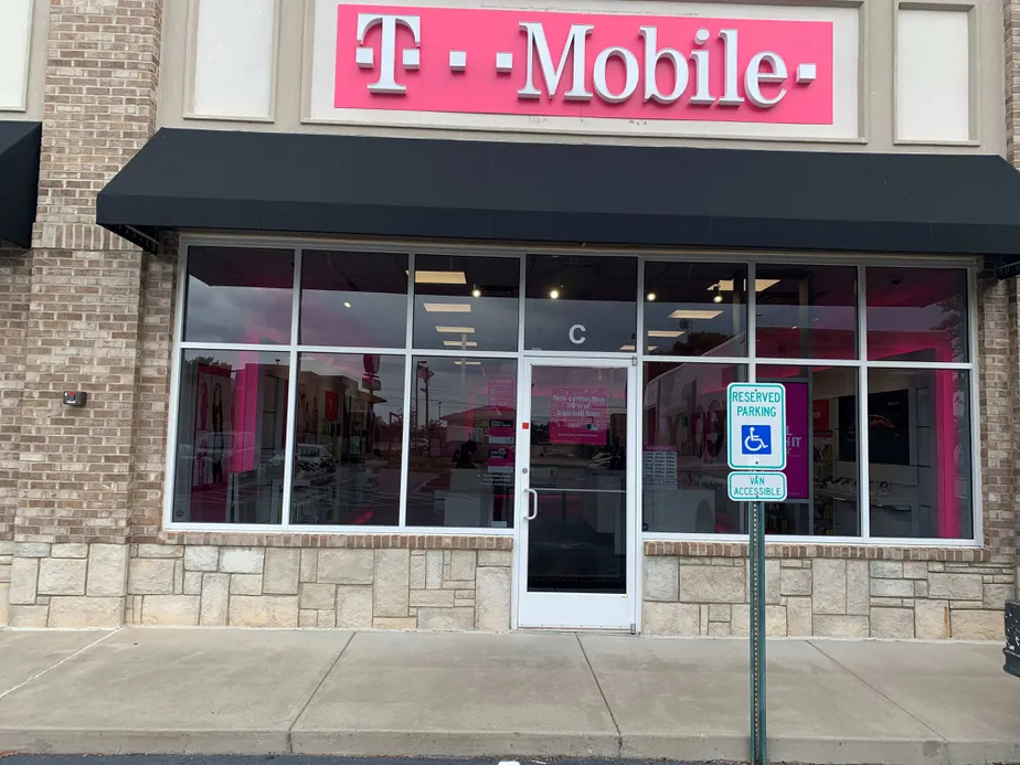 Exterior photo of T-Mobile store at Pelham Rd & Interstate Ct, Greenville, SC