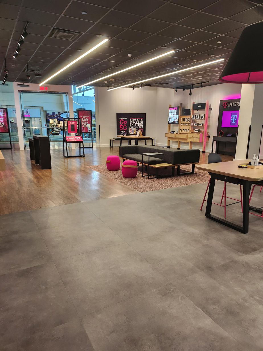 Interior photo of T-Mobile Store at Connecticut Post Mall, Milford, CT