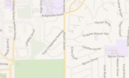 map of 914 Erskine Plaza South Bend, IN 46614