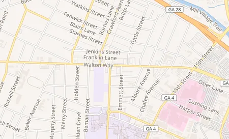 map of 1712 Walton Way Augusta, GA 30904