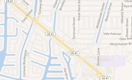 map of 4034 Tamiami Trail Port Charlotte, FL 33952