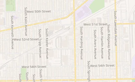 map of 5220 S Pulaski Rd Chicago, IL 60632