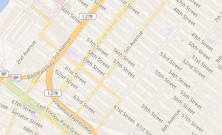 map of 5724 5th Avenue Brooklyn, NY 11220