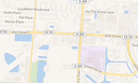map of 5335 N Military Trail West Palm Beach, FL 33407
