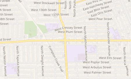 map of 1115 N Wilmington Ave Compton, CA 90222