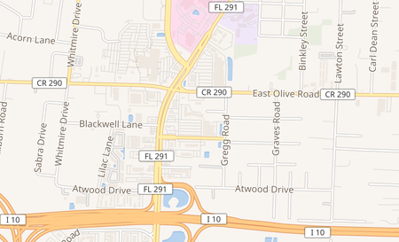 map of 8084 Davis Highway C1 Pensacola, FL 32514