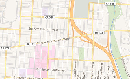 map of 2236 Tuscarawas St W Canton, OH 44708