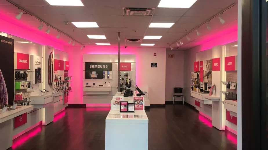  Interior photo of T-Mobile Store at Main St & Locust St, Manchester, CT 