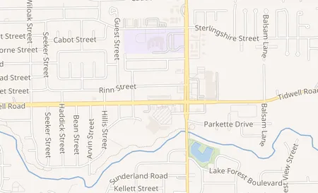 map of 8615 Tidwell Rd Suite M Houston, TX 77028