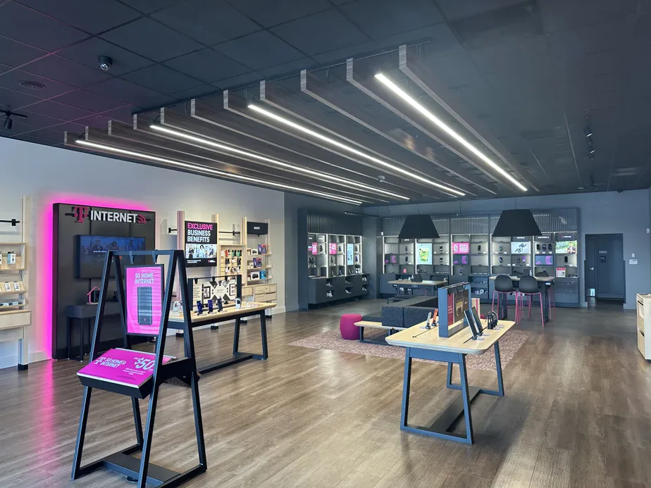 Interior photo of T-Mobile Store at Lk Woodlands Dr & Pinecroft Dr, The Woodlands, TX