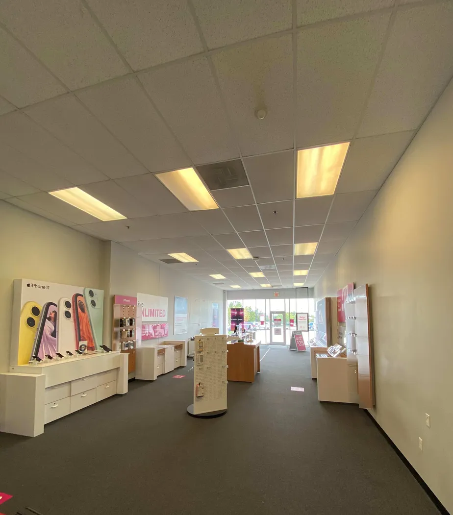 Interior photo of T-Mobile Store at Central Park Dr & N Green Mount Rd, O'Fallon, IL