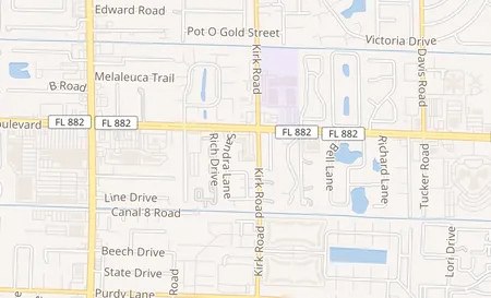 map of 4064 Forest Hill Blvd #1 Palm Springs, FL 33406