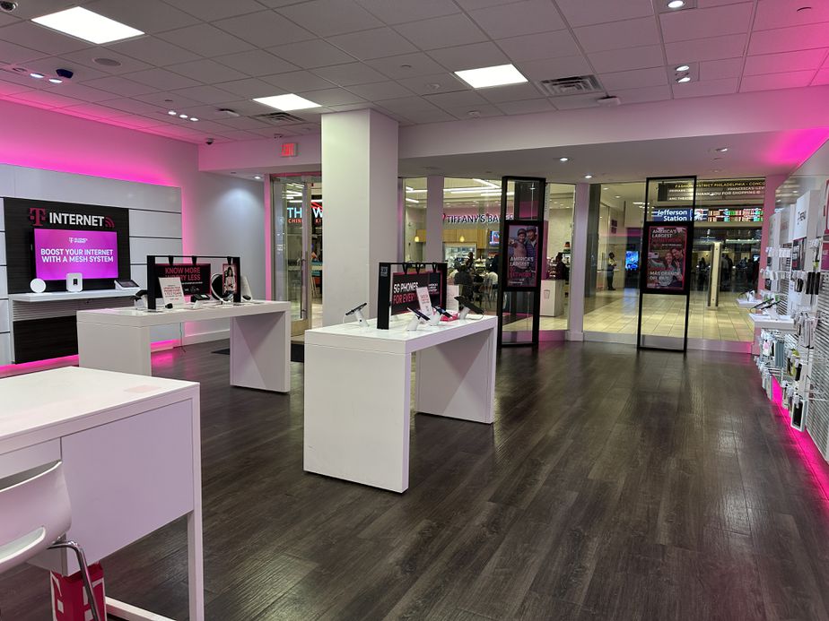 Interior photo of T-Mobile Store at Fashion District Philadelphia, Philadelphia, PA