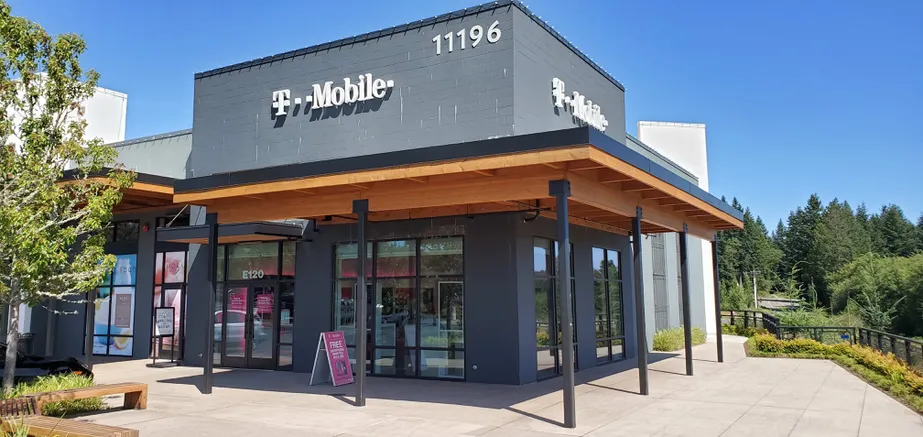 Exterior photo of T-Mobile store at Nw Waaga Way & Greaves Way, Silverdale, WA