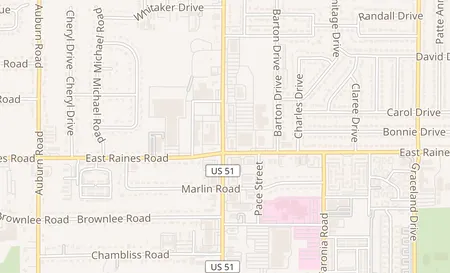 map of 4122 Elvis Presley Blvd Ste 101 Memphis, TN 38116