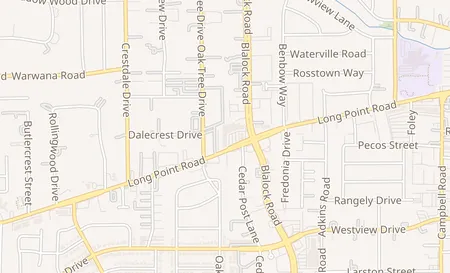 map of 9464 Long Point Rd Houston, TX 77055
