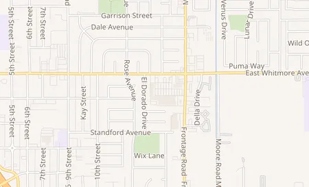 map of 2908 Whitmore Ave Suite J Ceres, CA 95307