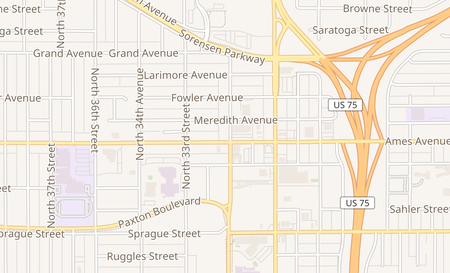 map of 3154 Ames Ave Omaha, NE 68111