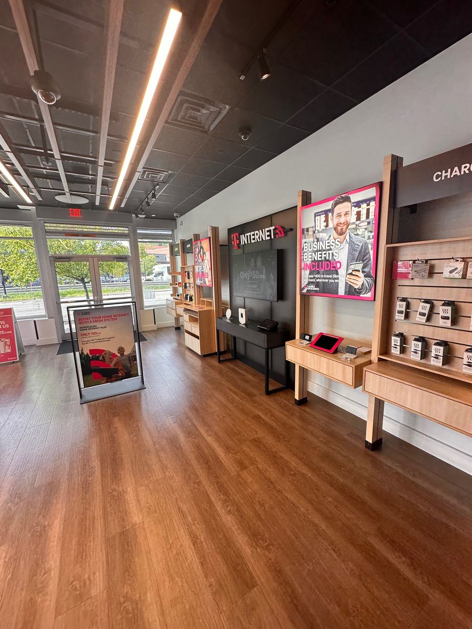 Interior photo of T-Mobile Store at Boylston St & Holly Ln, Chestnut Hill, MA