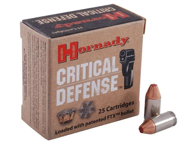 Hornady Critical Defense .380 Auto 90 Grain FTX - 25 Round Box 90080 - Hornady